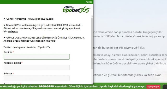 Tipobet iletişim