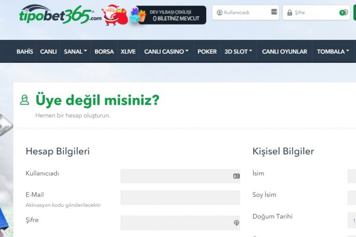 Tipobet üye ol